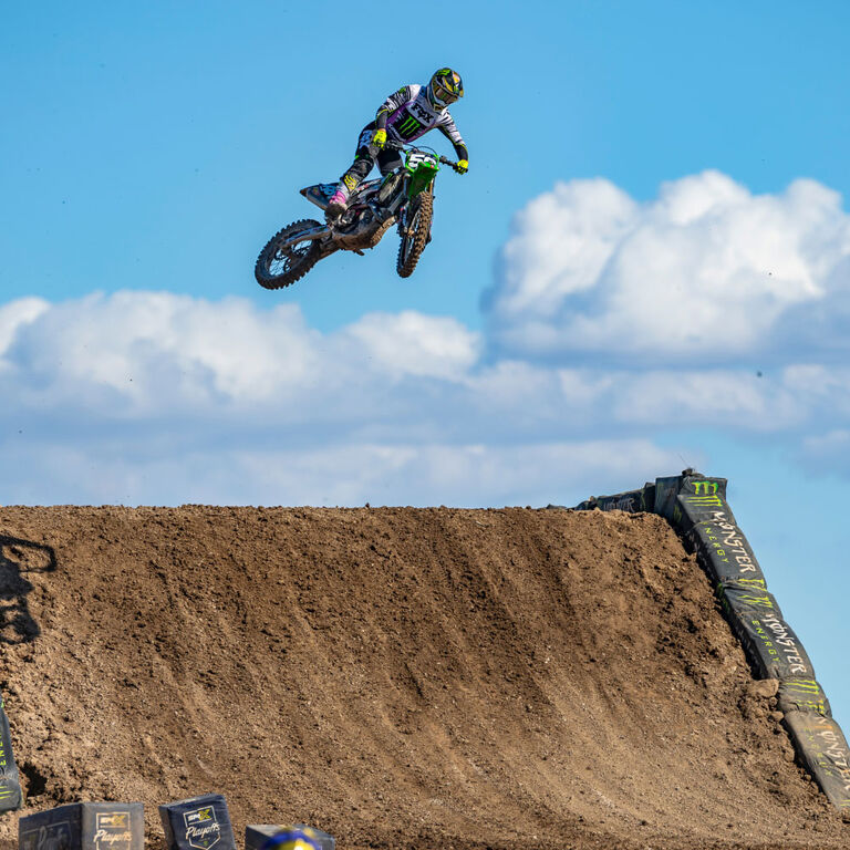 Seth Hammaker taking a jump